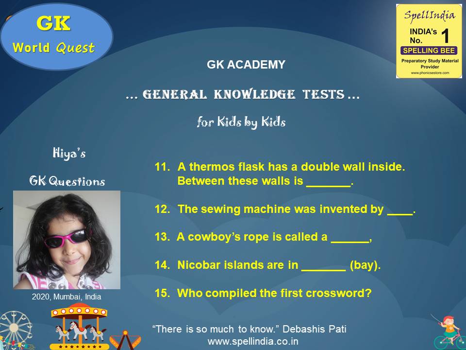GK QUESTIONS FOR KIDS